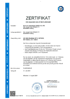 Zertifikat AD 2000