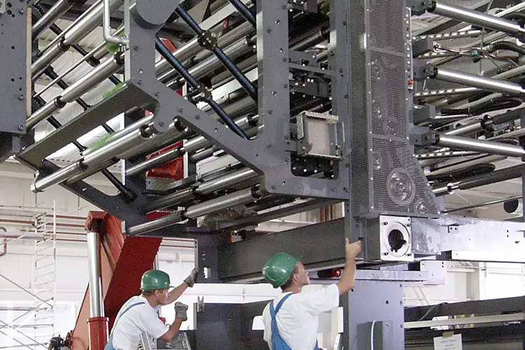 montage druckmaschine
