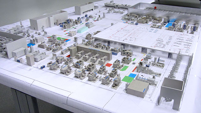 3D-Modell der Technologiefabrik von Festo