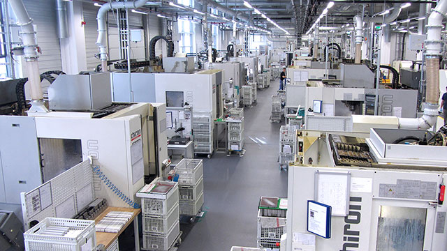 Produktionshalle bei Festo in Scharnhausen